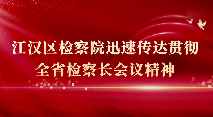 抢抓开局冲刺“开门红” 江汉区院迅速传达贯彻全省检察长会议精神